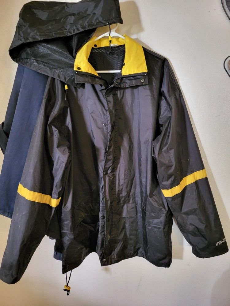 XL RAIN JACKET WITH HOOD