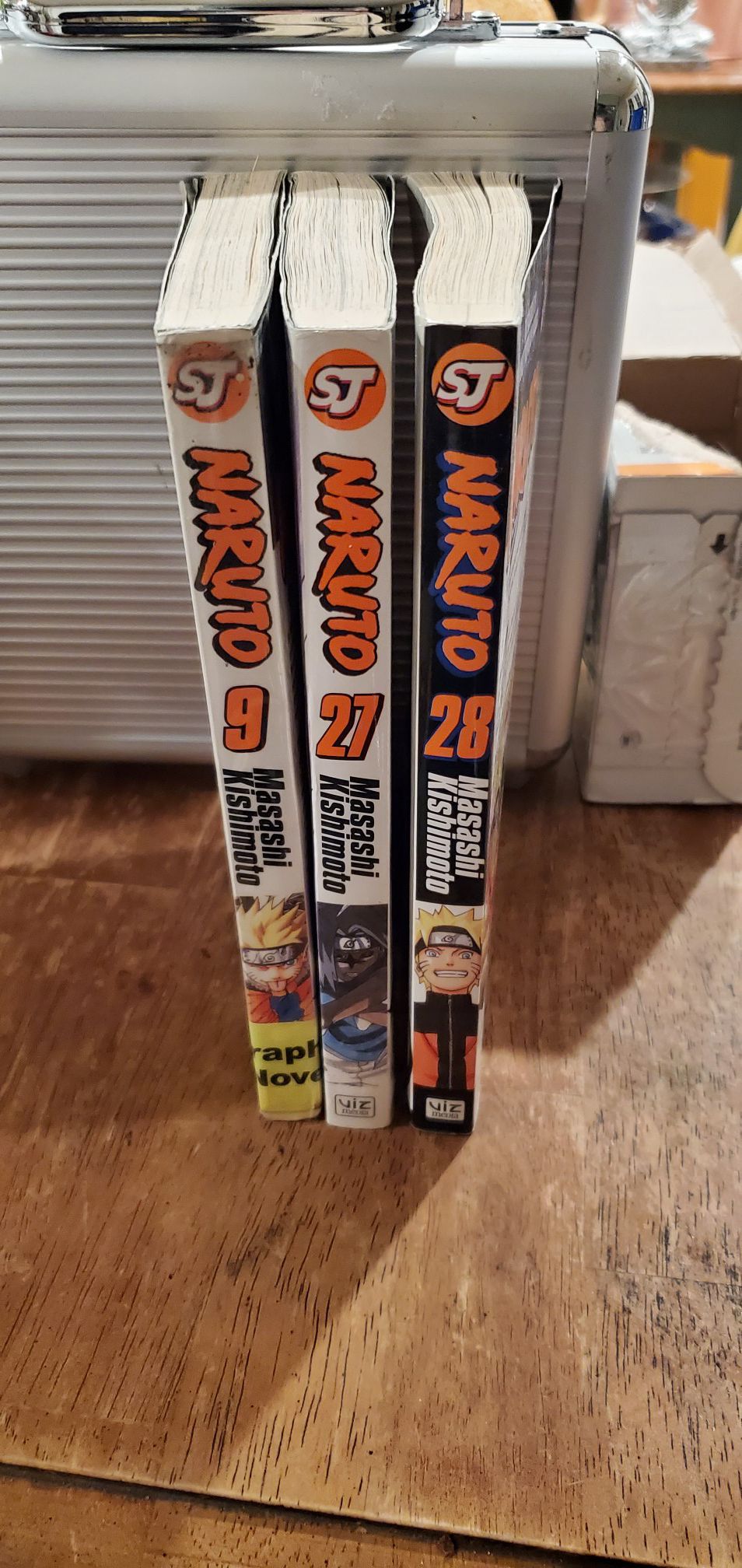 Naruto manga vol 9, 27, 28