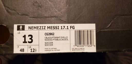 Messi/ nemeziz 17.1 size 13 men