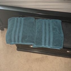 Turquoise Towels  2 Pair