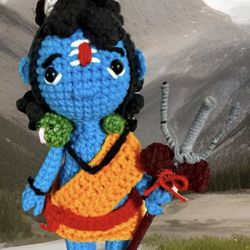 Shiva Shambhu Shiv MAHADEV figure HINDU GOD Statue crochet handmade AMIGURUMI