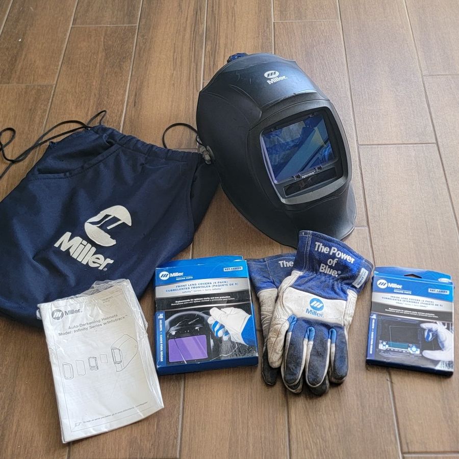 Miller Welding Helmet Bag – 770250 With Drawstring, Soft Liner, And Front Glove Pouch