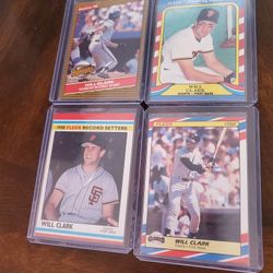 Will Clark San Francisco Giants Oddball Baseball Cards Lot 