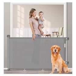 71 inch Retractable Baby Gates, EZIGO Extra Wide Baby Gate for Large Opening
