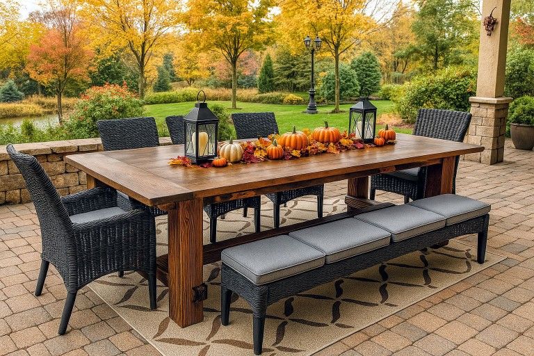 Custom Designed Farmhouse Dining Tables.