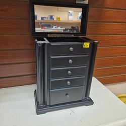 4 Drawer Jewelry Cabinet With Mirror 