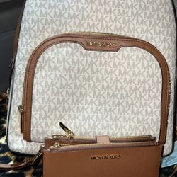 Mk Double Zipper Backpack 