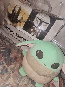 Twin Blanket With Baby Joda 