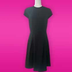 NWT Ava & Aiden Classic Black Fit & Flare Dress, Size 10, MSRP $69