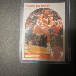 Famous basketball card of Mark Jackson(with the Menendez brothers sitting in the