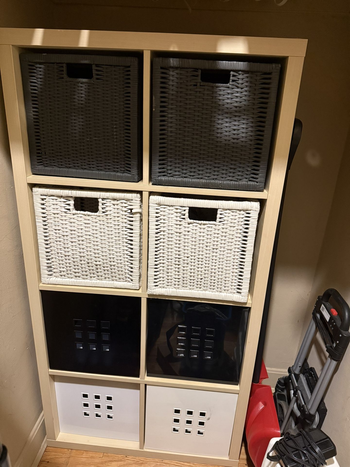 IKEA Kallax Shelving Unit with Baskets