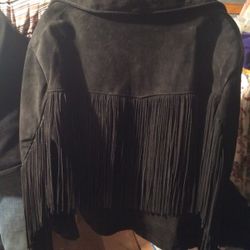 Suede fringed jacket