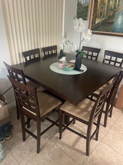 Beautiful 8 chair dining table