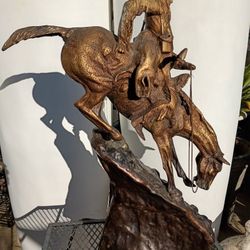 Vintage Frederic Remington Bronze Sculpture 