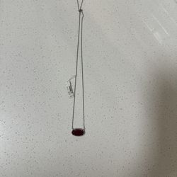  Necklace with Red Pendant