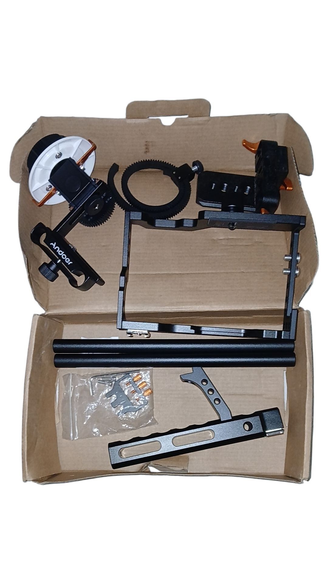 Andoer C500 Aluminum Camera Cage Rig - Follow Focus, Matte Box & Top Handle