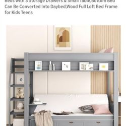 Full Over Full Futon Bunk Bed
