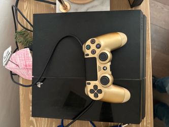PS4 with controller
