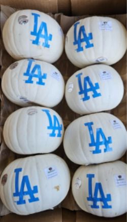 LA Dodgers Pumpkins