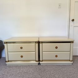 Pair of Vintage Postmodern Nightstands