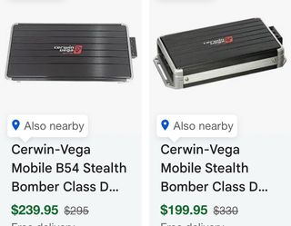 Cerwin Vega B52 and B54 amps for sale