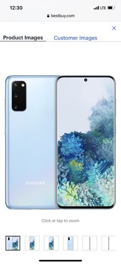 Samsung - Galaxy S20 5G Enabled 128GB (Unlocked) - Cloud Blue