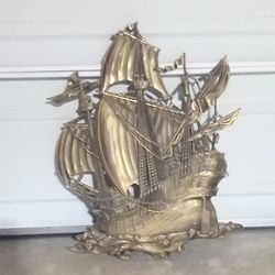 Vintage 1958 Mid Century 3D Plastic Ship