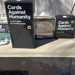 Cards Against Humanity (starter And 2 Booster/add Ons)