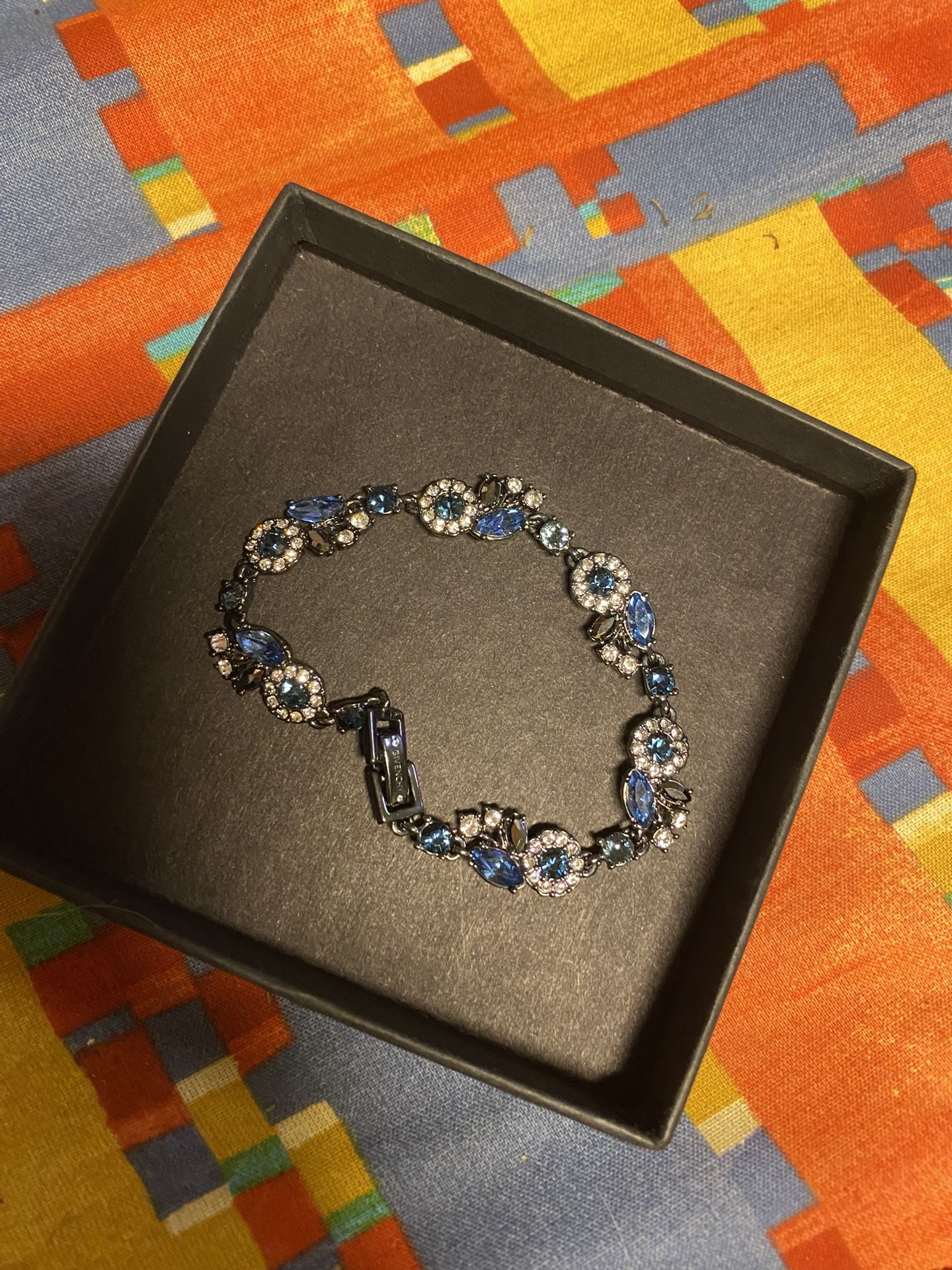 Black & Blue Matching Bracelet & Necklace