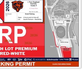 Bears Parking Bears Parking Passes available for the 2026-27 season  South Premium Lot (RedLot) Parking Pass - THE Tailgate Spot