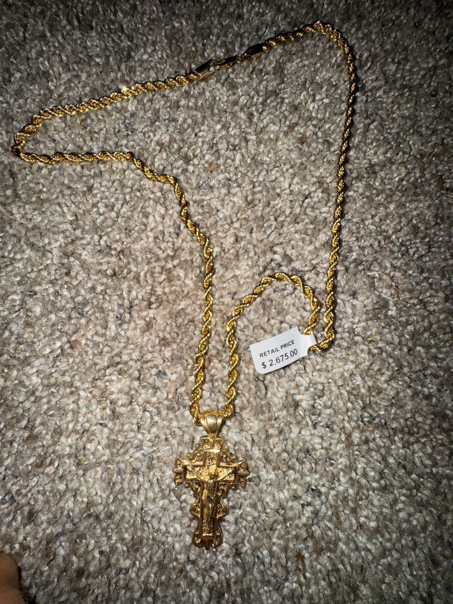 Gold Chain And Pendant 14k