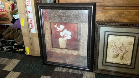 Framed Floral Wall Art Print
