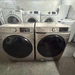 Samsung Washer And  Dryer Set “37 ( Champagne )