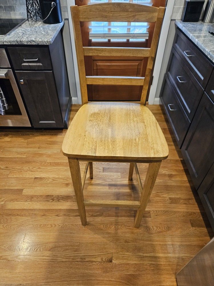 Wooden Bar Stools (Pair)