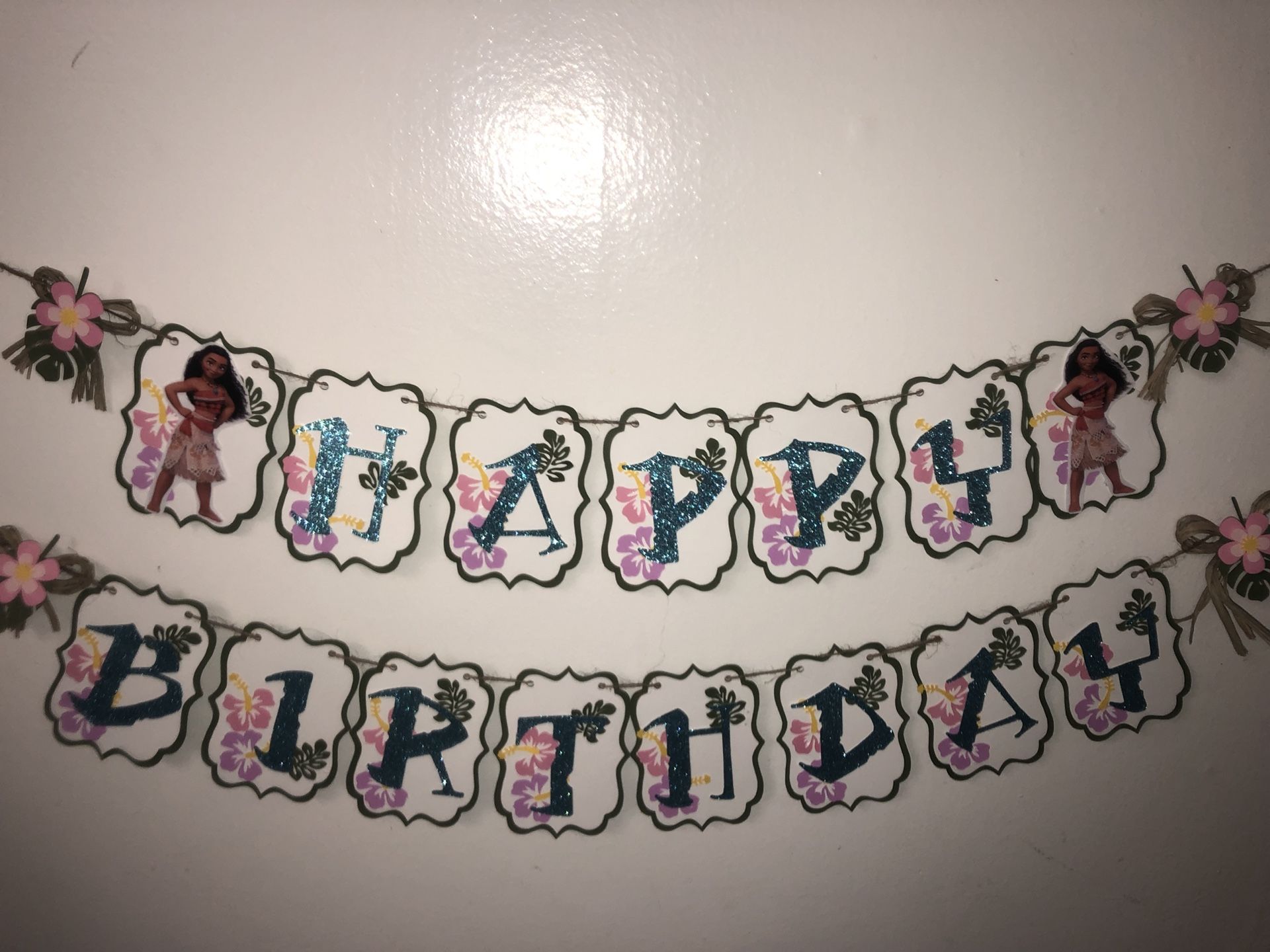 Moana birthday Banner