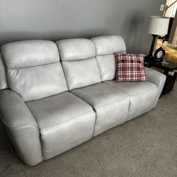 Leather Rocker & Recliner Sofa