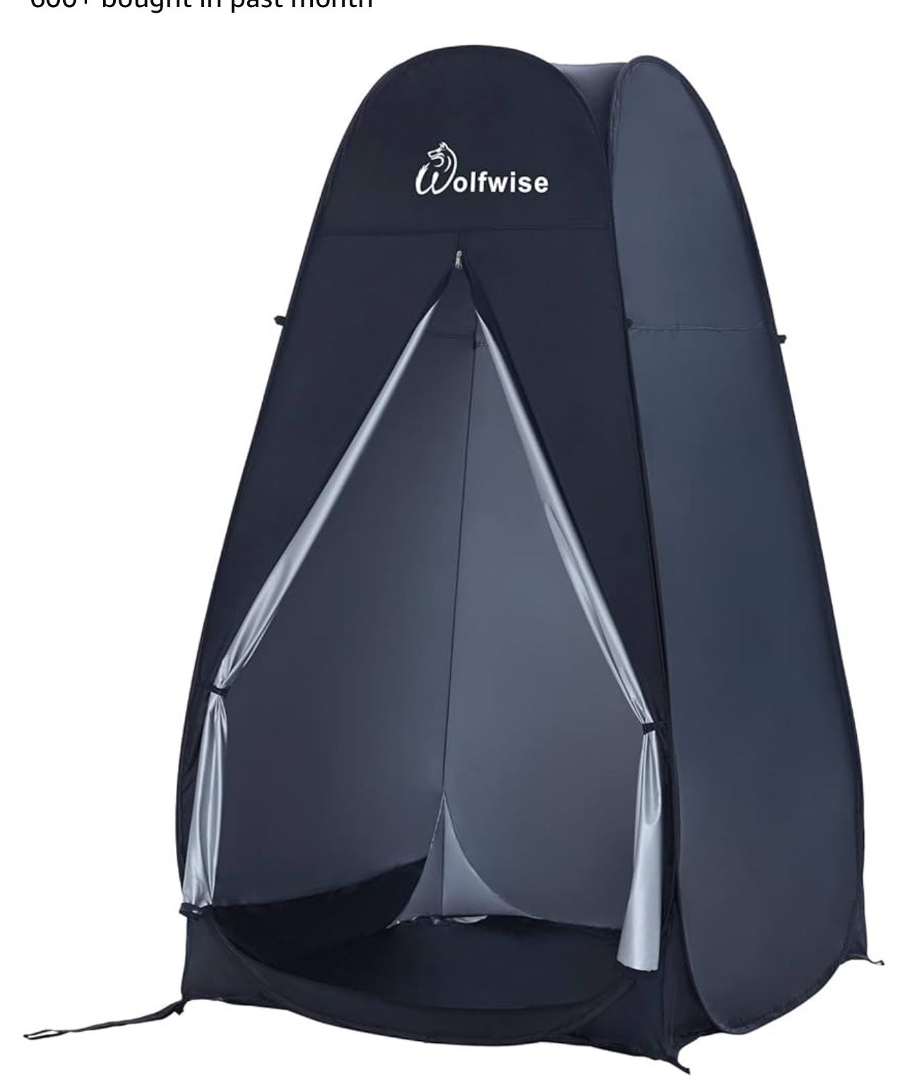 WolfWise 6.6FT Portable Pop Up Shower Privacy Tent Spacious Dressing Changing Room for Toilet Camping Biking Beach