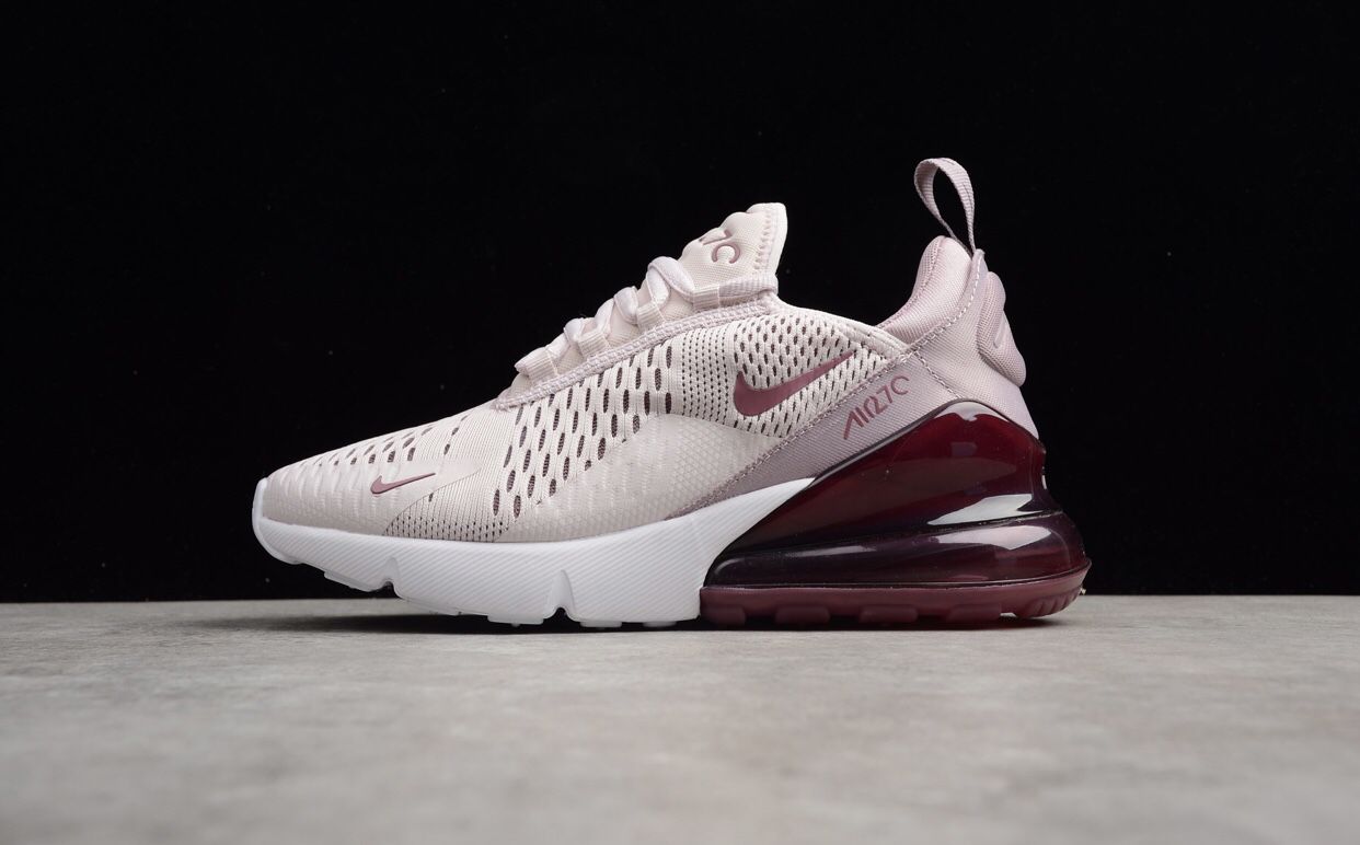 Woman’s air max 270 barely rose/vintage wine . Size 8