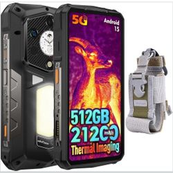 Ulefone Armor 29 Pro Thermal, 5G AI Rugged Phone, 32GB+512GB/2TB, MTK Dimensity 7400, 6.67" AMLOD Dual Screen, 64MP+50MP+50MP Real Camera, 21200mAh/12