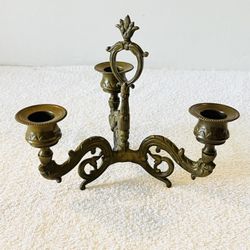 Vintage Table or Hanging Triple Candelabra