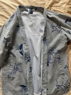 Kith】Floral Seersucker Kimono Jacket