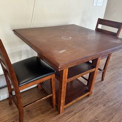 Taller Table With 2 Chairs