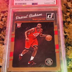 PSA 8 PASCAL SIAKAM 2016 Panini Donruss RC Basketball Card