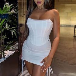 Bombshell Ruched Mini Skirt Set