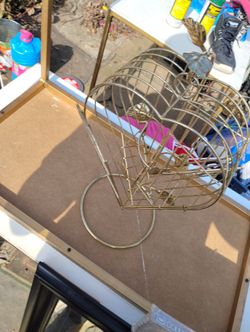 House Decor Golden Heart Shaped Cage