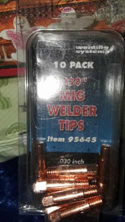 A 10-pack of 03 o MIG welder tips $10