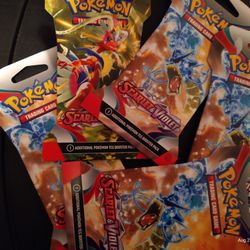 5 Pks Of Pokemon Cards 