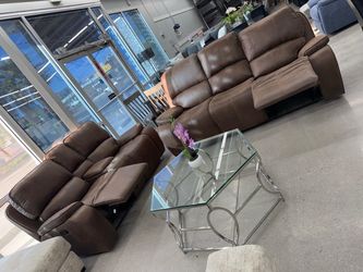 Manual  Reclining Sofa and Loveseat Set 🥳🥳