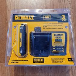 New Dewalt 20v Battery 3ah Starter Kit $60 Firm Pickup Only
