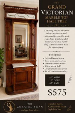 VINTAGE HALL TREE